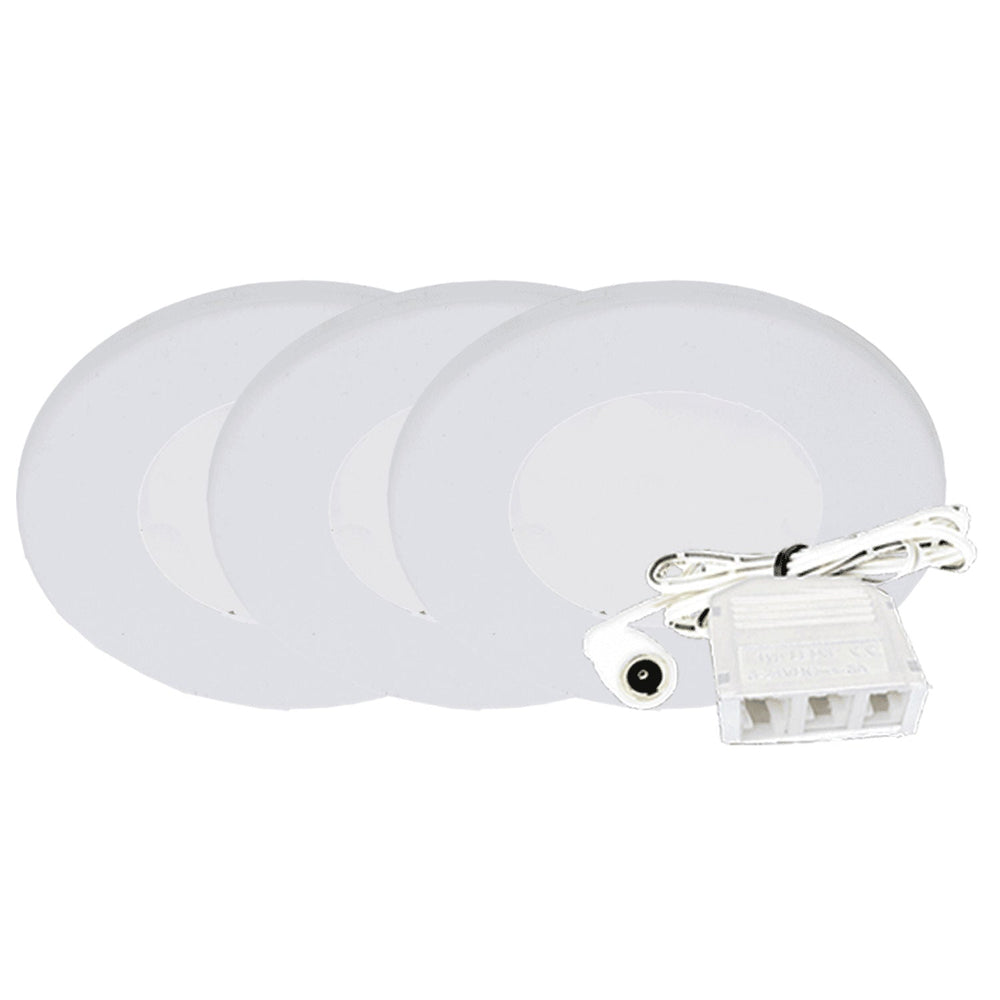 12V LED 3" Round Slim Puck Lights" 2W 5000K