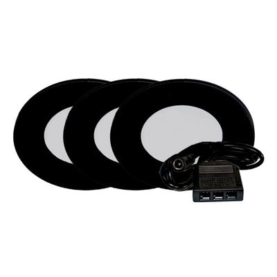 12V LED 3" Round Slim Puck Lights" 2W 4000K