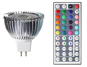 MR16 RGB Lamp with Remote 5W RGB