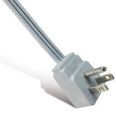 ANGLE PLUG, GENERAL-PURPOSE CORDS 125V-13A, GRAY