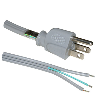 STRAIGHT PLUG, GENERAL-PURPOSE CORDS 125V-13A, GRAY
