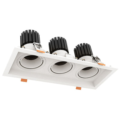 LED Architectural Winged Recessed Lights - Triple Slot 30W 27K/30K/35K/40K/50K