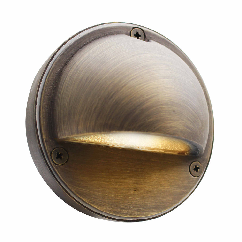 LS-158 - Solid Brass Bronze, Stainless Steel Step Lights with LED Lamps 3W 3000K