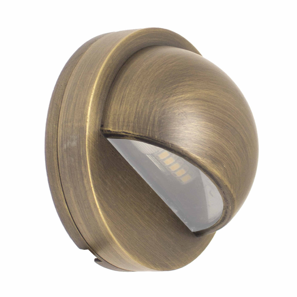 LS-185-BZ - Solid Brass Bronze Step Lights with LED Lamps 3W 3000K