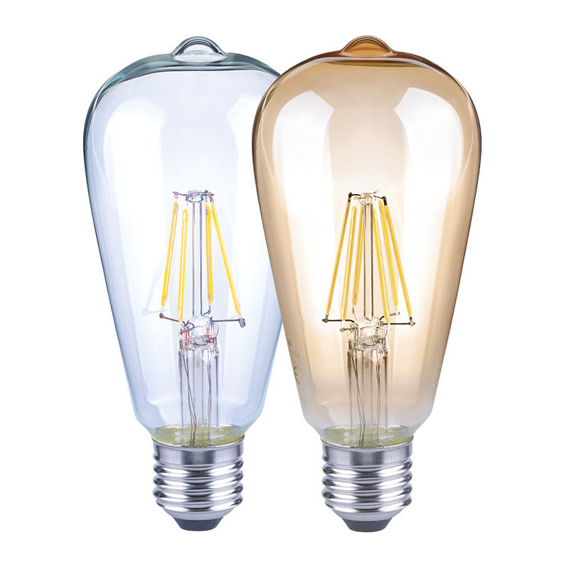 ST19 led filament bulb 5W 2200K (Amber Glass, LED Component 2700K)
