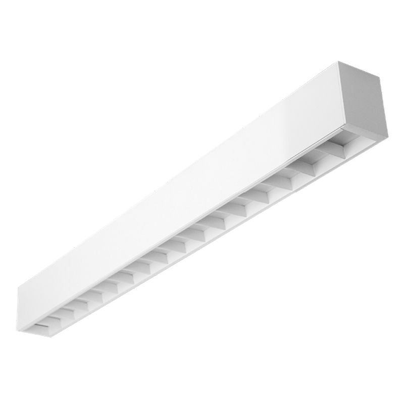 SCX-LUV-WH - LED 2-3/4" Superior Architectural Seamless Linear Lights with White Louver Lens