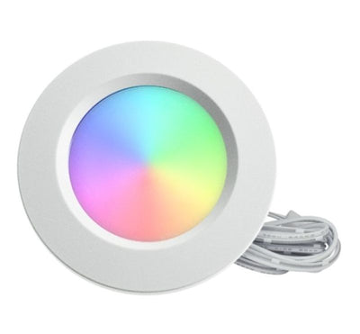 TC-PL12-RGBW - WG Smart App Compatible RGBW Round Puck Light 4W RGB