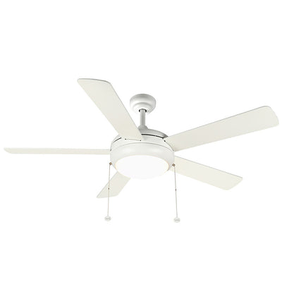 WFL-113-WH - 52" White Finish Plywood 5-Blade Ceiling Fan and Light 20W 30K/40K/50K