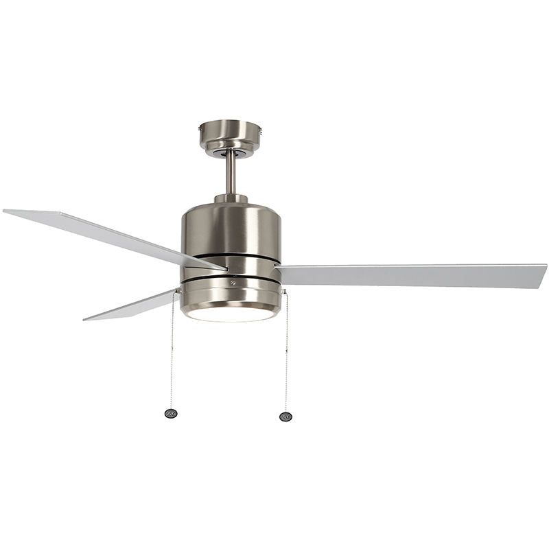 WFL-115-RWS - 52" Reversible Rosewood & Silver Finish Plywood 3-Blade Ceiling Fan & Light 20W 30K/40K/50K