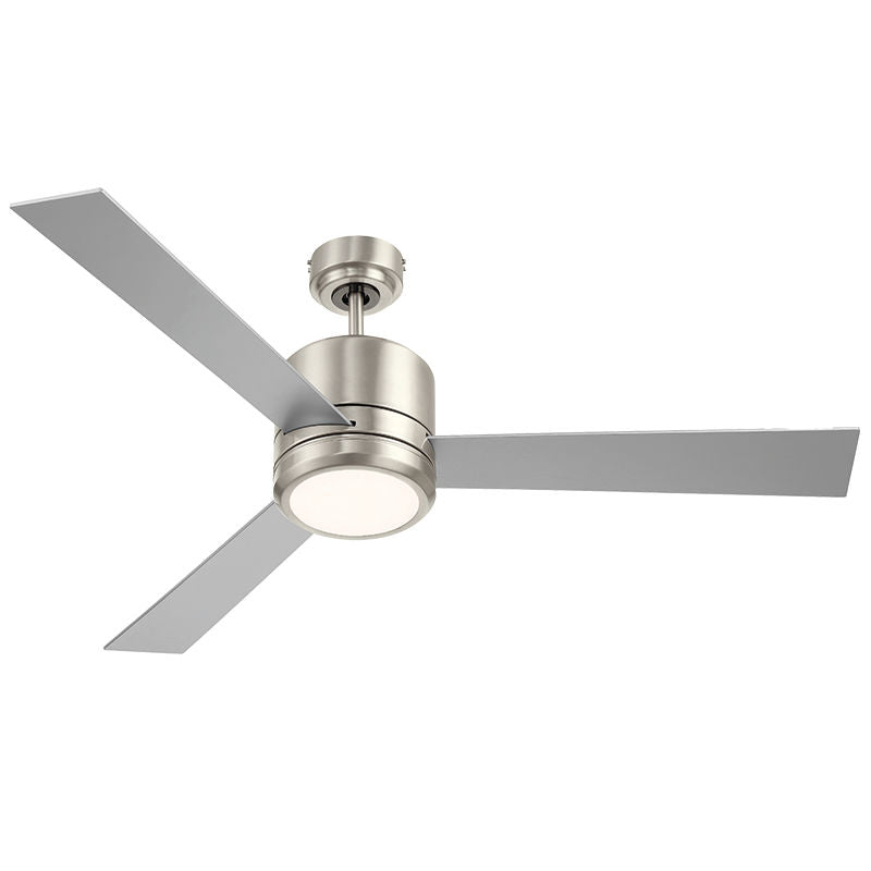 WFL-116-RWS - 52" Reversible Rosewood and Silver Finish Plywood 3-Blade Ceiling and Light 19W 3000K