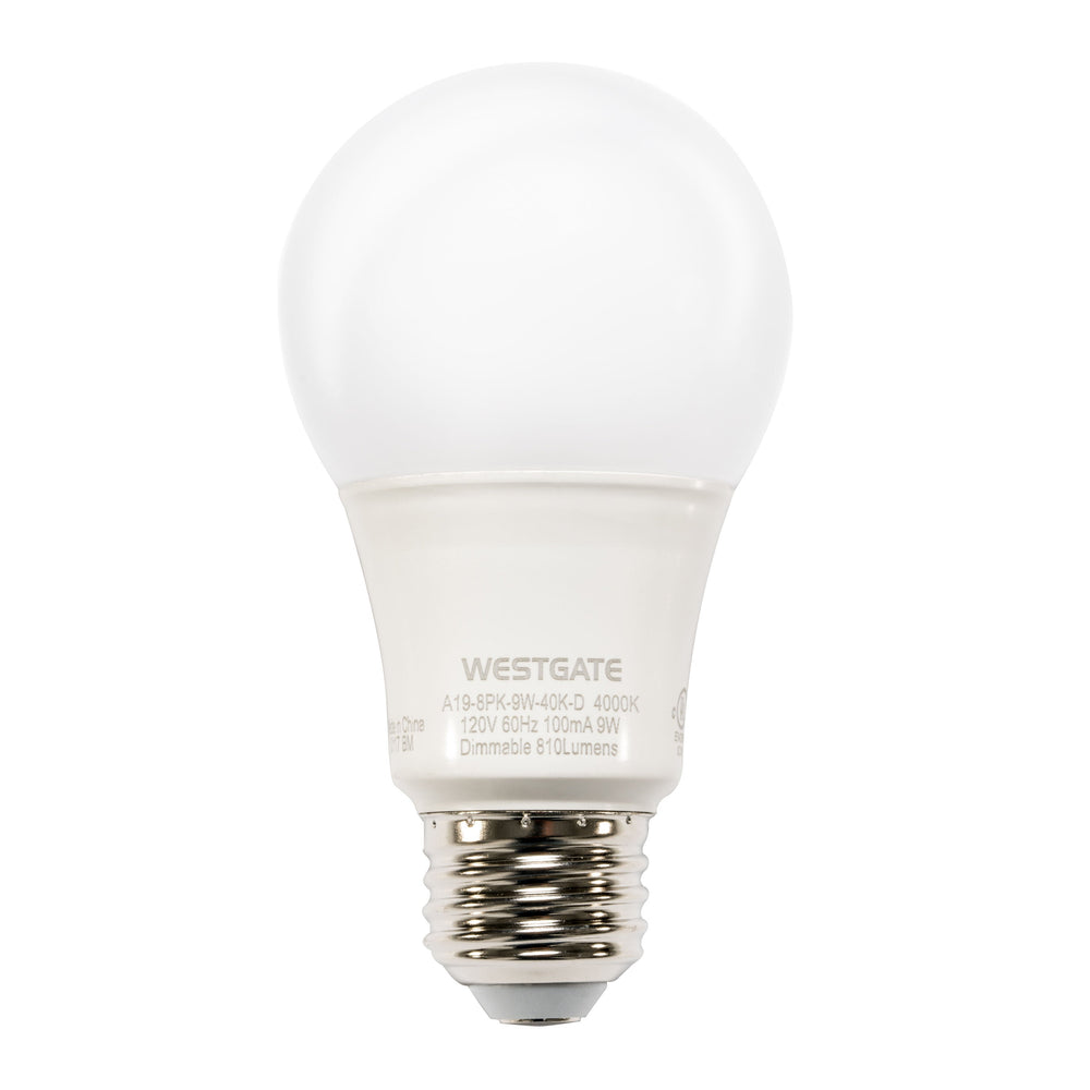 A19 LED Lamps (40-Pack) 9W 4000K