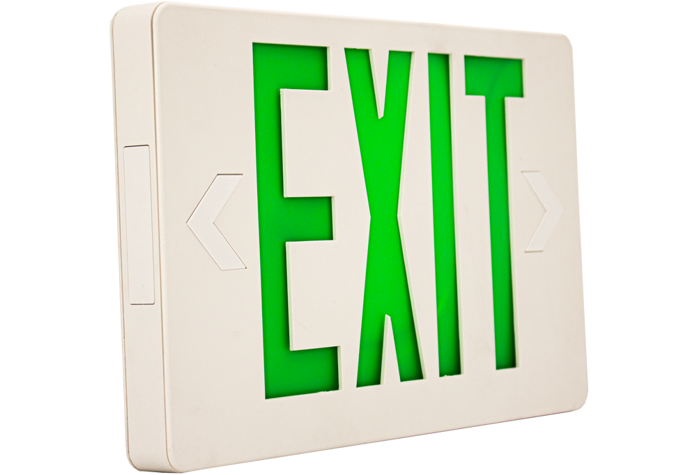 LED Super Slim Exit Signs 1.2W per Head