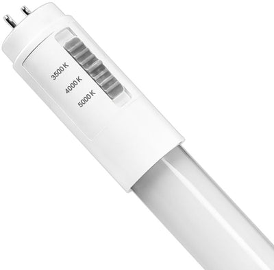T8-EZX - LED T8-EZX Multi-CCT Glass Tube Lamps 15W 35K/40K/50K