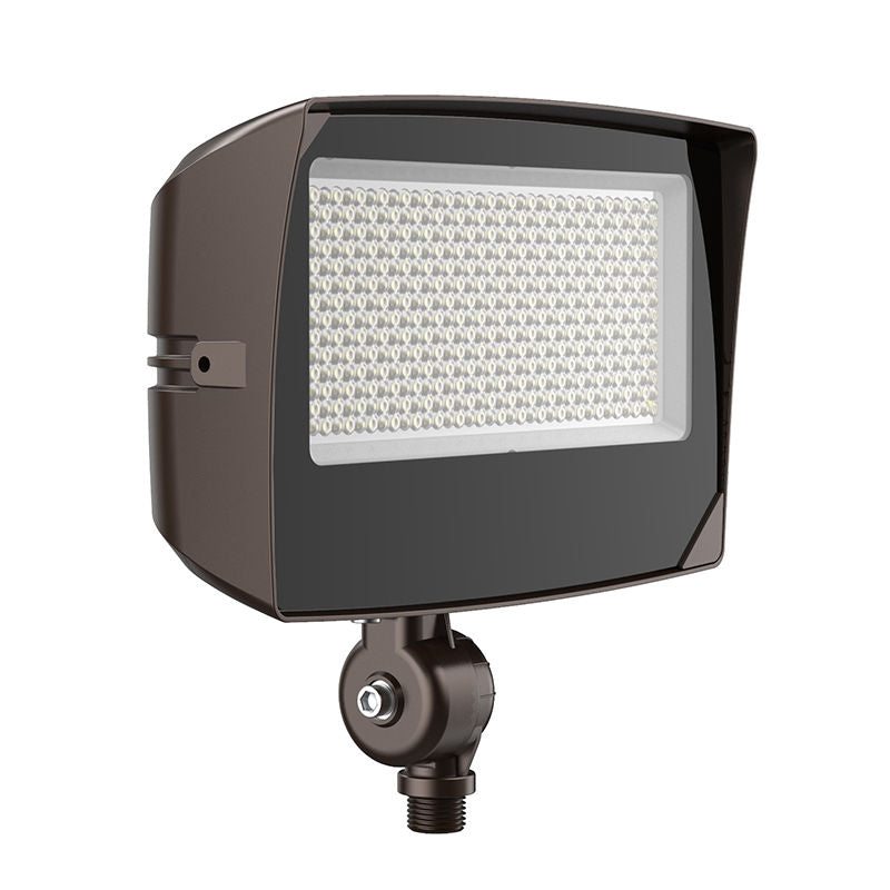 LF4MAX-KN - Maximum-Feature Round-Back Flood Light with Knuckle 45W/60W/80W 30K/40K/50K