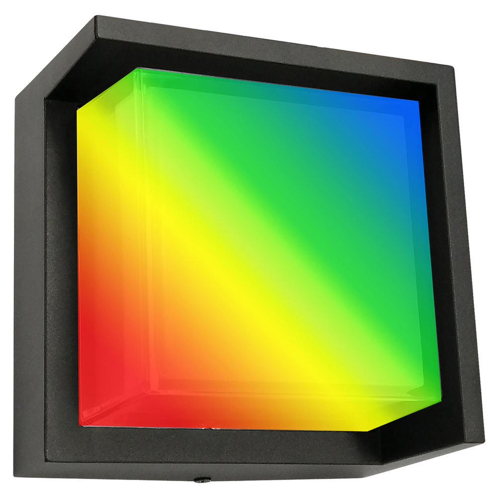 LRS-H-RGBW - Westgate Smart Lighting 6-Inch Square RGB Architectural LED Wall Light Model H 12W 5CCT AND RGB