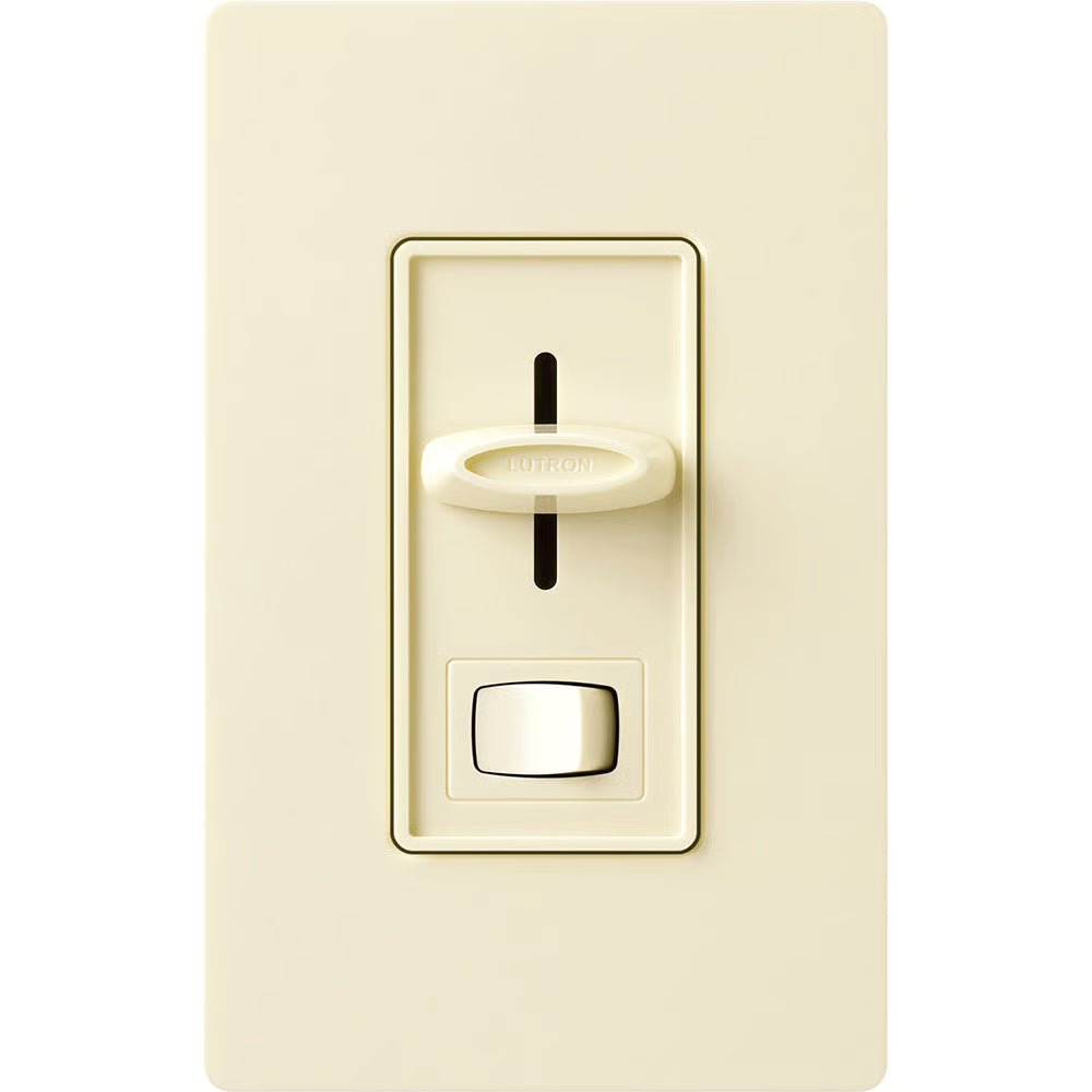 Lutron Skylark Dimmer Switch for Electronic Low-Voltage, 300W ELV, Single Pole, Preset, Neutral Required, 120V, SELV-300PH-AL, Almond