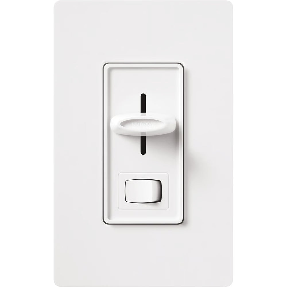 Lutron Skylark Dimmer Switch for Electronic Low-Voltage, 300W ELV, Single Pole, Preset, Neutral Required, 120V, SELV-300PH-WH, White