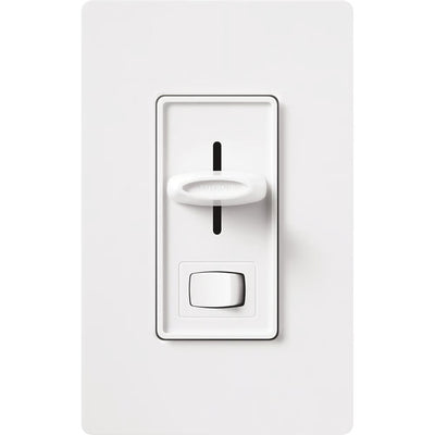 Lutron Skylark Dimmer Switch for Electronic Low-Voltage, 300W ELV, Single Pole, Preset, Neutral Required, 120V, SELV-300PH-WH, White