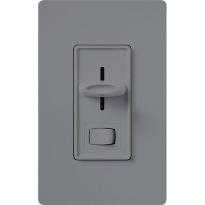 Lutron Skylark 3-Wire Dimmer Switch for Ballasts/LED Drivers, 1000W/8A, Single Pole, Neutral Required, Preset, 120V, SF-10P-GR, Gray