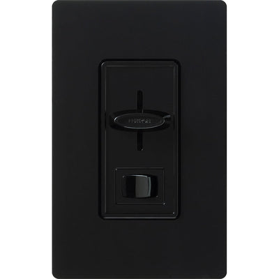 Lutron Skylark 3-Wire Dimmer Switch for Ballasts/LED Drivers, 6A, Single Pole, Neutral Required, Preset, 277V, SF-12P-277- in black