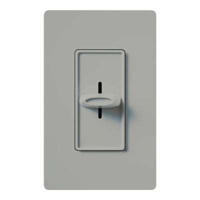 Lutron Skylark Quiet 3-Speed Fan Control, No Neutral Required, 1.5A 3-Speed Ceiling Fan, 120V, Single Pole/3-Way, SFSQ-FH-GR, Gray