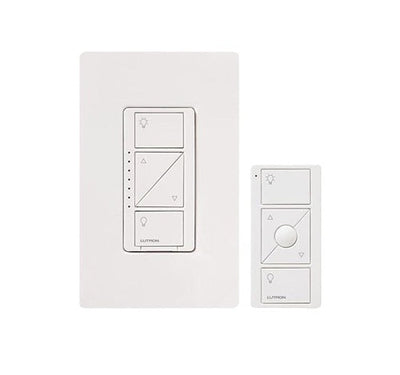 Lutron Caseta Smart Dimmer Switch Kit: Includes Pro Smart Hub, Original In-Wall Dimmer Switch, Pico Remote and More, P-BDG-PKG1W, White