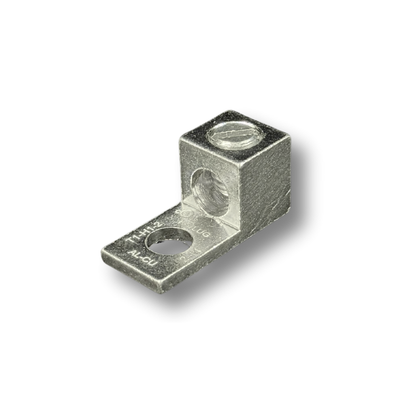 PLS-AST-2 - Aluminum Single Terminal Lug Electro-Tin Plated 2 AWG